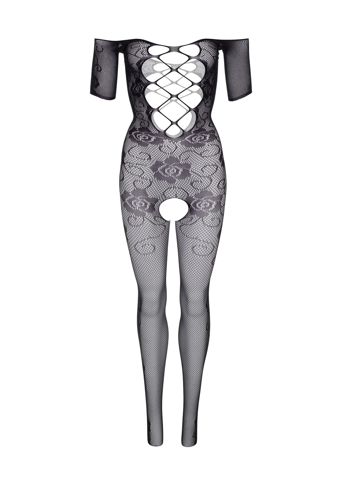 Bestel: Off the Shoulder Bodystocking - bij Happytoys: de erotische sex webshop | liever Happy dan Easy ⭐⭐⭐⭐⭐
