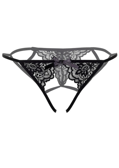 Inez strappy crotchless bikini by Daring Intimates