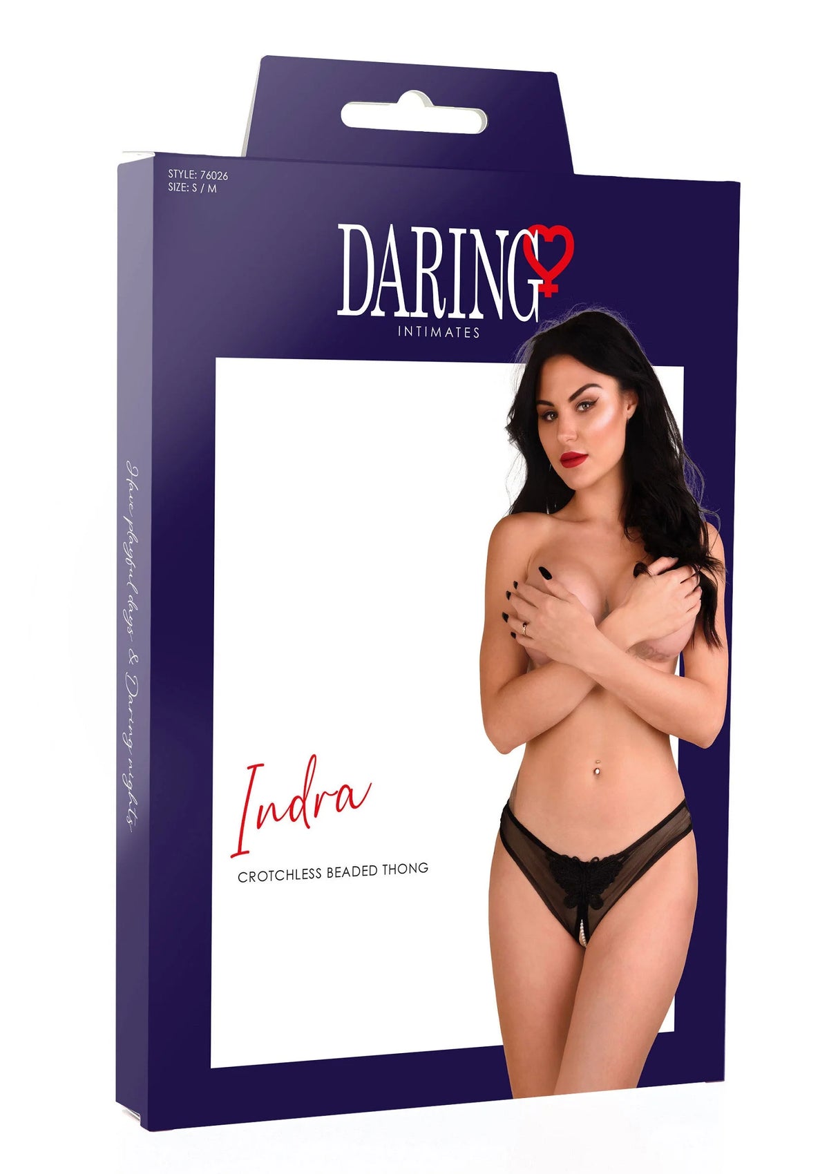 Bestel: Indra crotchless beaded thong - bij Happytoys: de erotische sex webshop | liever Happy dan Easy ⭐⭐⭐⭐⭐