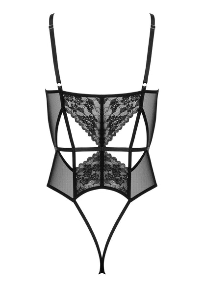 Bestel: Body BD107 Lingerie set by Kotek - bij Happytoys: de erotische sex webshop | liever Happy dan Easy ⭐⭐⭐⭐⭐ - L/XL - 79899 - BLACK - L/XL