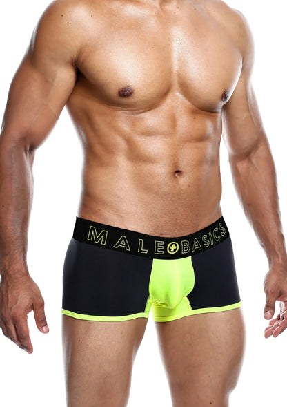Bestel: MaleBasics Neon Trunk - bij Happytoys: de erotische sex webshop | liever Happy dan Easy ⭐⭐⭐⭐⭐ - Default Title - 81204 - YELLOW - M