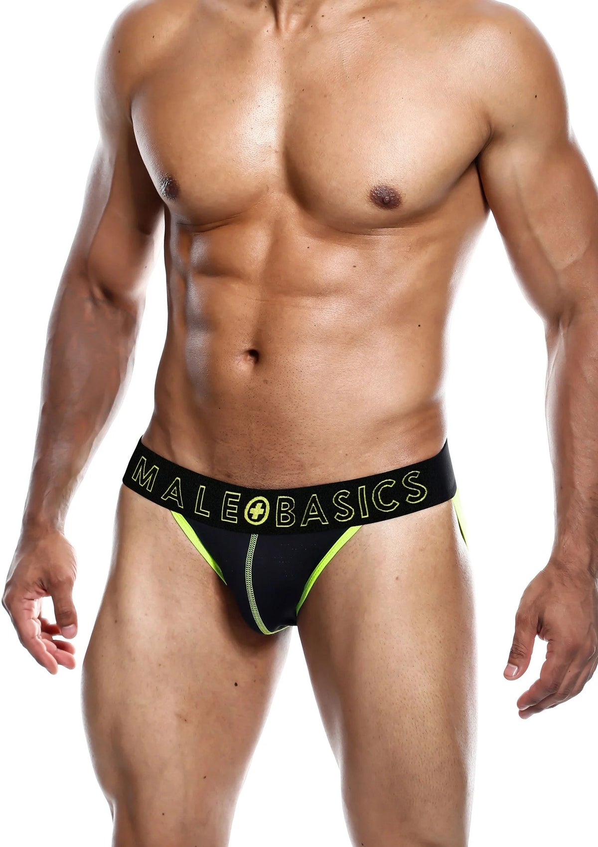 Bestel: MaleBasics Neon Jock - bij Happytoys: de erotische sex webshop | liever Happy dan Easy ⭐⭐⭐⭐⭐