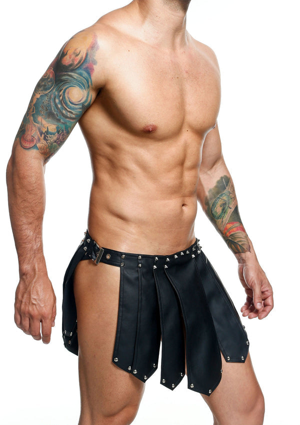 Black Roman Skirt by MOB Dngeon