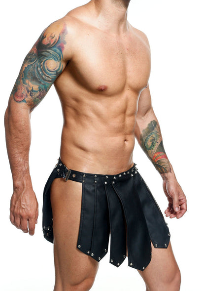 Black Roman Skirt by MOB Dngeon