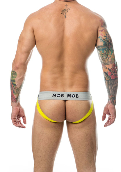 Bestel: MOB Stripe Classic Jock by MOB Eroticware - bij Happytoys: de erotische sex webshop | liever Happy dan Easy ⭐⭐⭐⭐⭐
