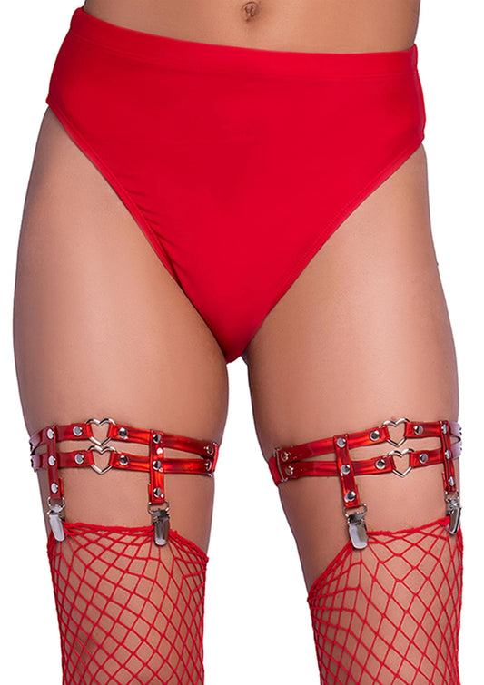 Studded Thigh High Garter with Mini Hearts