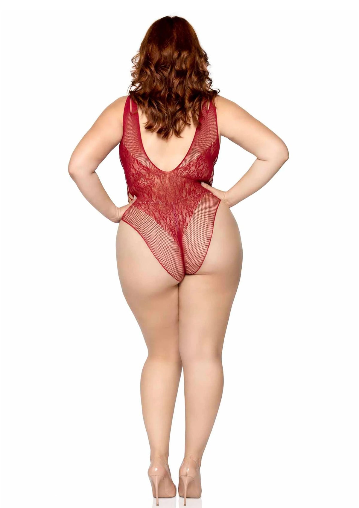 Plus Seamless Bodysuit with Shoulder Straps
