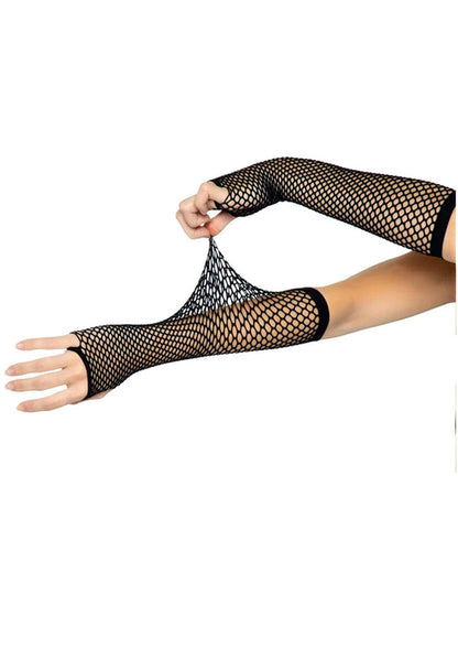 Triangle Net Fingerless Gloves by LegAvenue