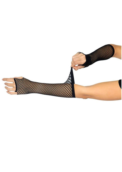 Triangle Net Fingerless Gloves by LegAvenue