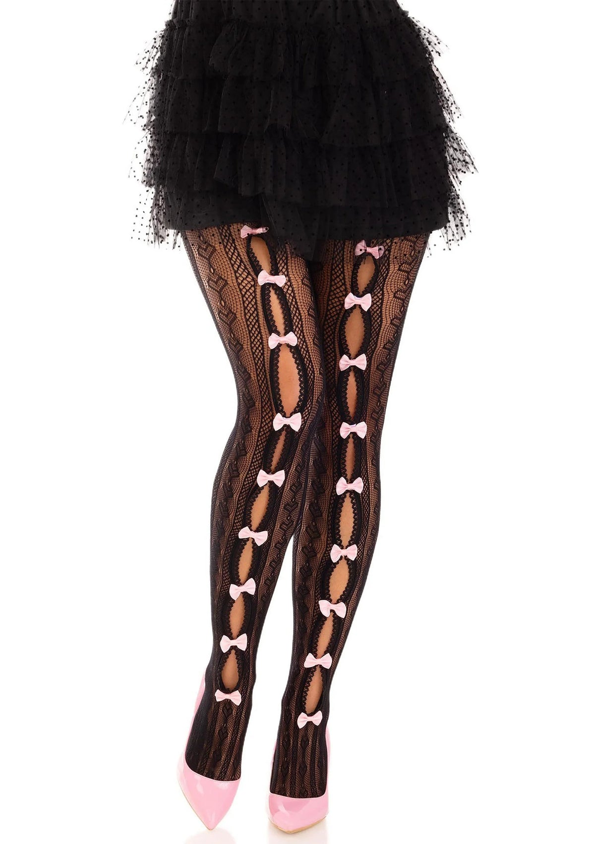 Bestel: Sweetheart Striped Net Pantyhose - bij Happytoys: de erotische sex webshop | liever Happy dan Easy ⭐⭐⭐⭐⭐