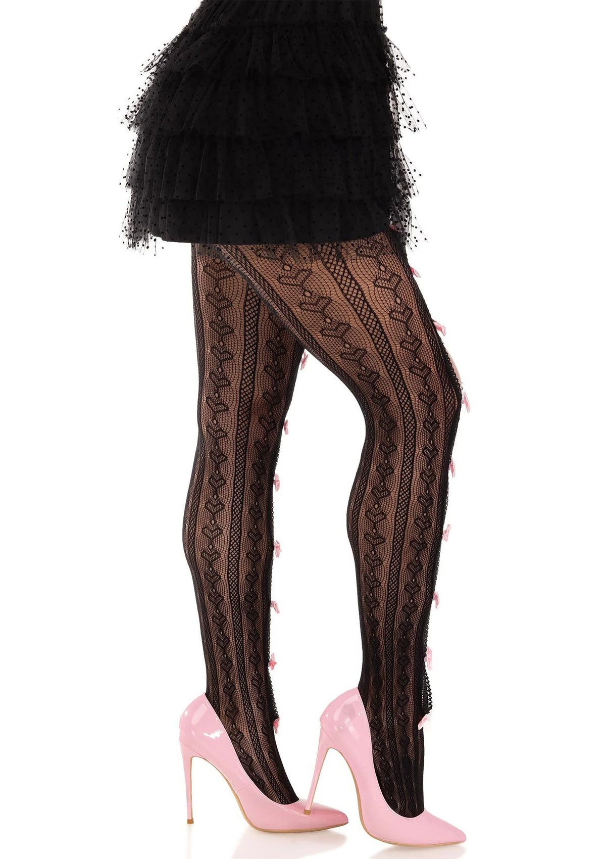 Bestel: Sweetheart Striped Net Pantyhose - bij Happytoys: de erotische sex webshop | liever Happy dan Easy ⭐⭐⭐⭐⭐