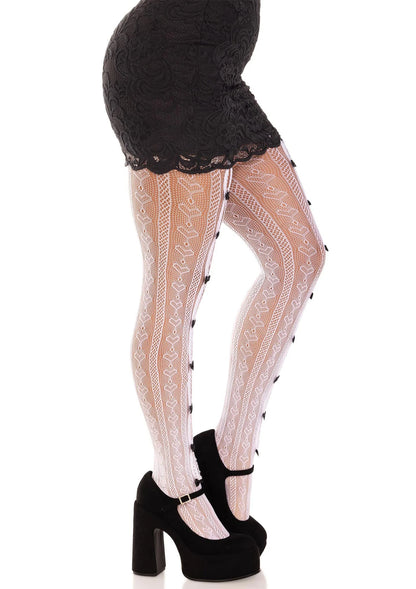 Bestel: Sweetheart Striped Net Pantyhose - bij Happytoys: de erotische sex webshop | liever Happy dan Easy ⭐⭐⭐⭐⭐
