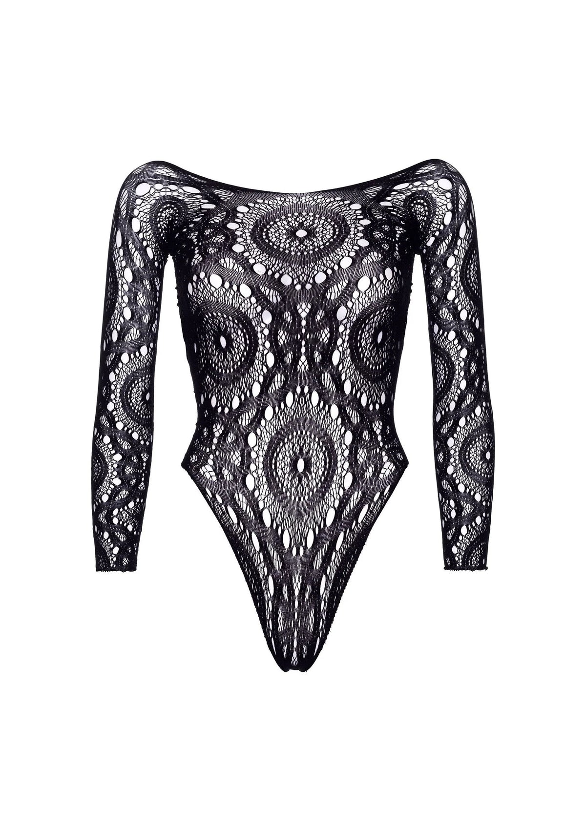 Bestel: Long Sleeved Snap Crotch Thong Back Teddy - bij Happytoys: de erotische sex webshop | liever Happy dan Easy ⭐⭐⭐⭐⭐
