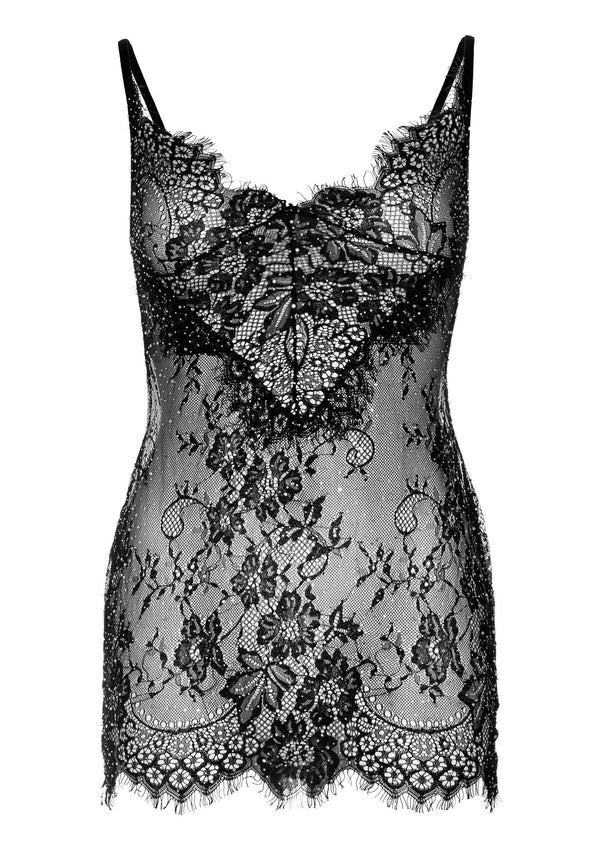 Rhinestone Mini Dress and String by Leg Avenue