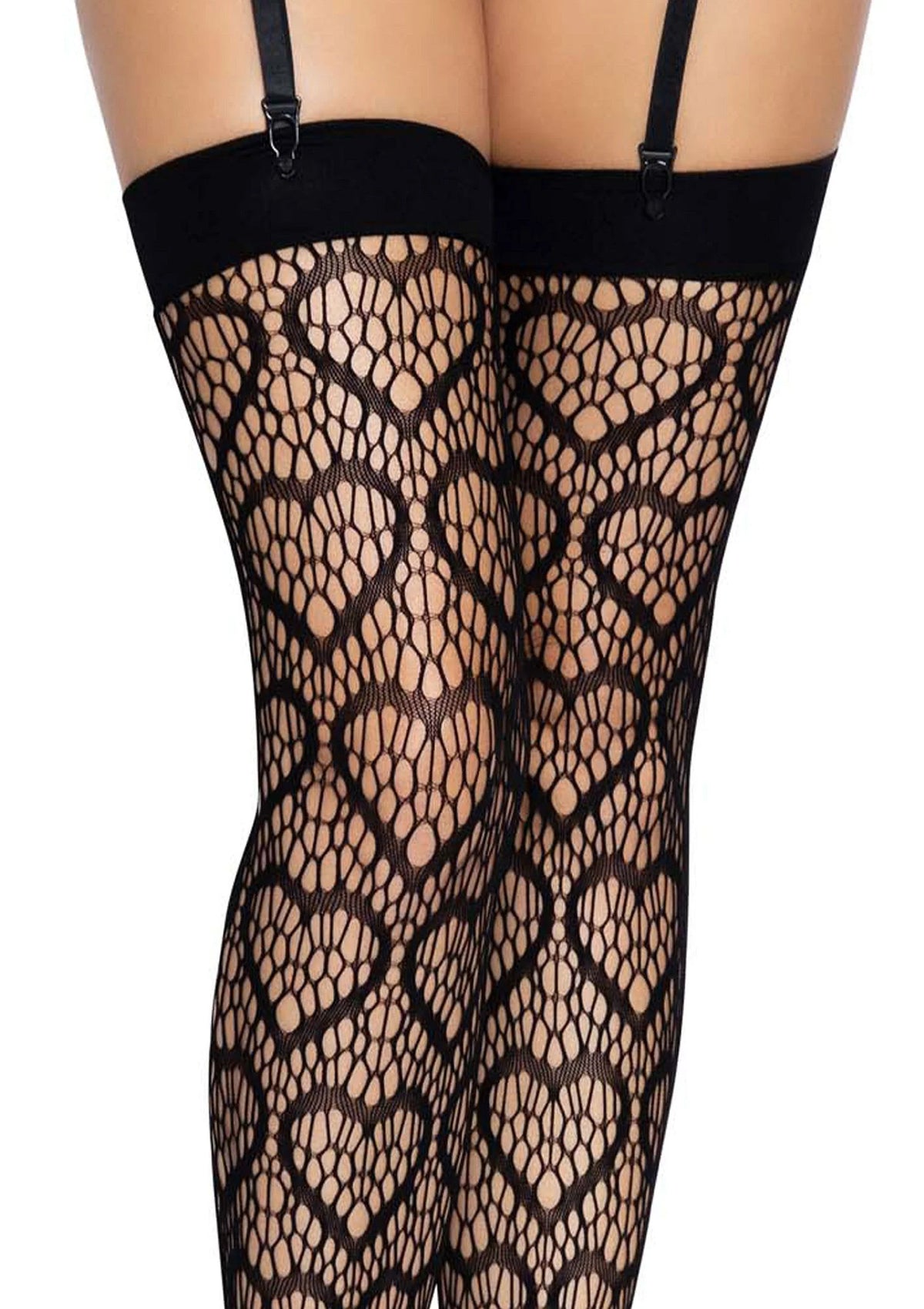 Bestel: Heart Net Thigh Highs - bij Happytoys: de erotische sex webshop | liever Happy dan Easy ⭐⭐⭐⭐⭐