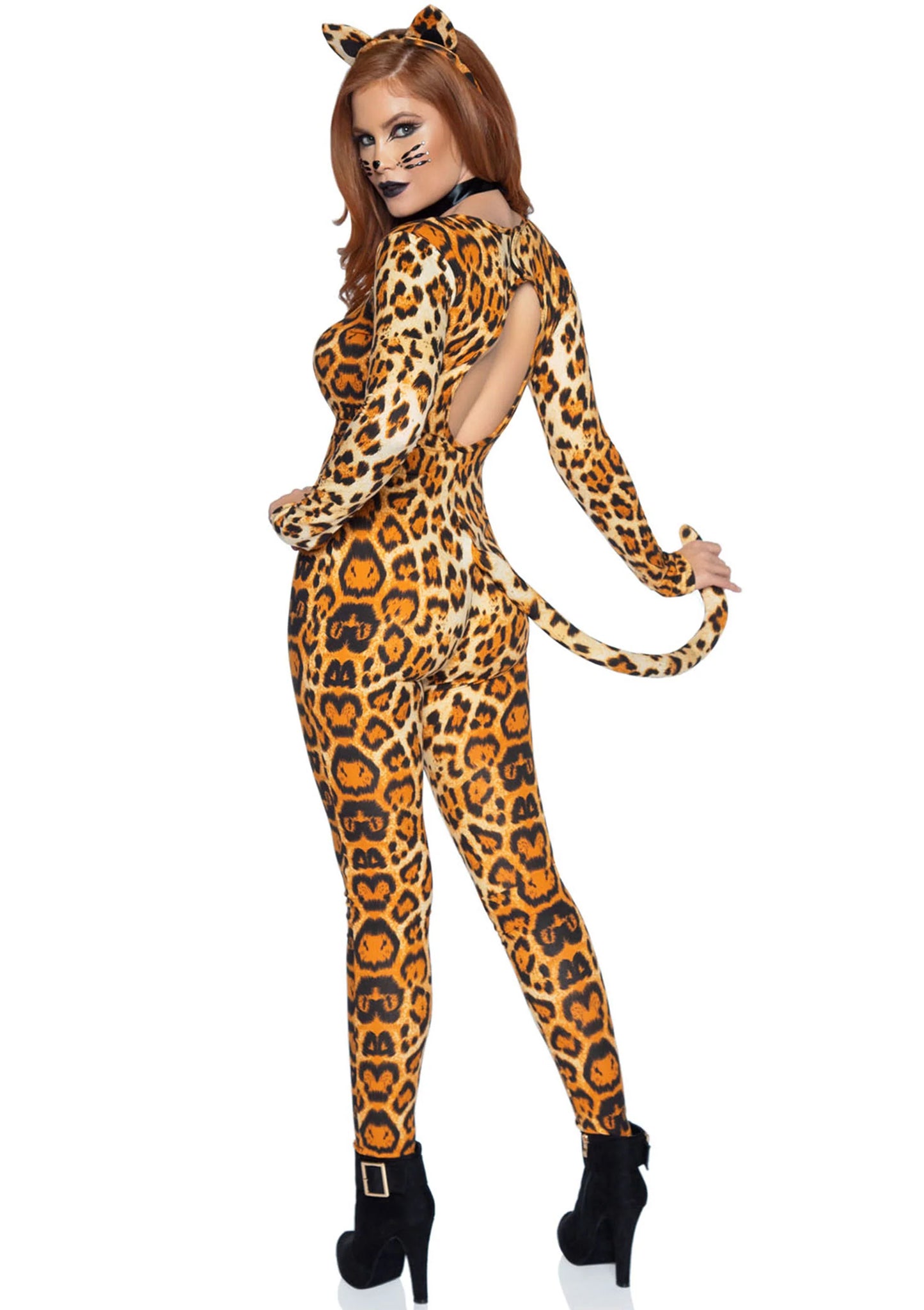 Beste vandaag nog: Cougar Catsuit - bij Happytoys Sexshop: online sex shop for Feeling Happy & Easy 😊 - Default Title - 88204 - LEOPARD - XS