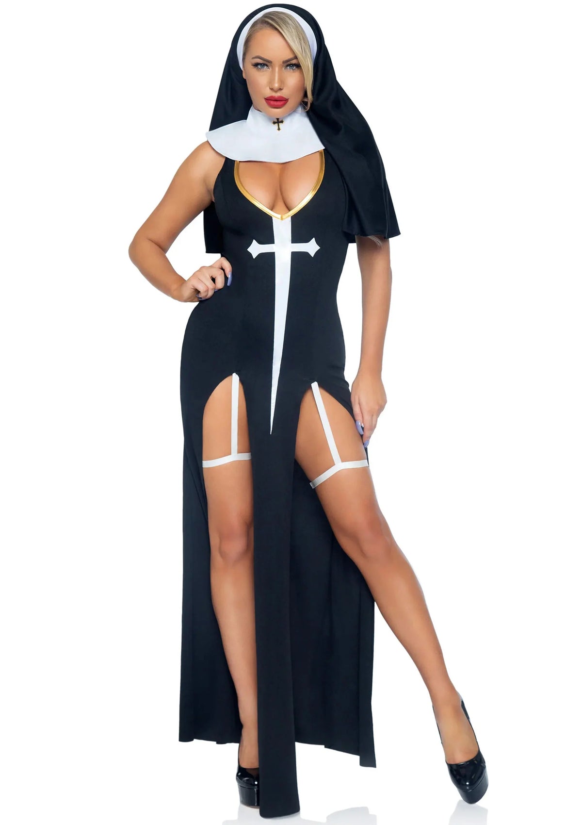 Bestel: Sultry Sinner Dress - bij Happytoys: de erotische sex webshop | liever Happy dan Easy ⭐⭐⭐⭐⭐ - Default Title - 88232 - BLACK - L