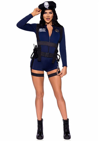 Flirty Cop Romper Police Uniform by Leg Avenue