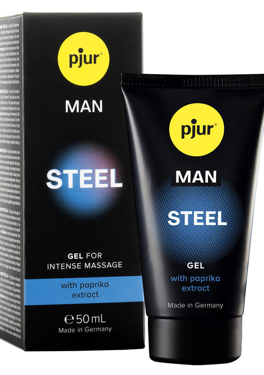 Bestel: Man Steel Gel 50 ml - bij Happytoys: de erotische sex webshop | liever Happy dan Easy ⭐⭐⭐⭐⭐ - Default Title - 90035 - NATUREL - 50