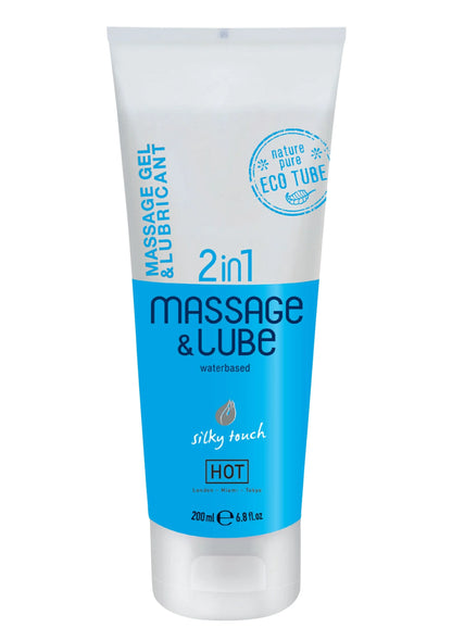 Bestel: Massage & Glide Gel 2 in 1 - bij Happytoys: de erotische sex webshop | liever Happy dan Easy ⭐⭐⭐⭐⭐ - Default Title - 90239 - NATUREL - 200