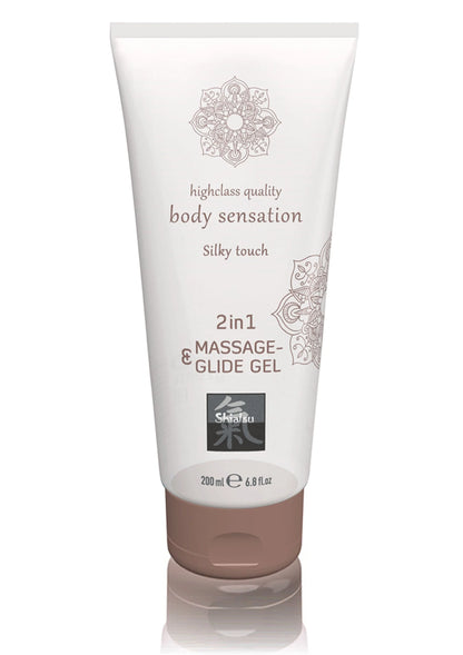 Bestel: Shiatsu 2 in 1 Massage & Glide Gel - bij Happytoys: de erotische sex webshop | liever Happy dan Easy ⭐⭐⭐⭐⭐ - Default Title - 90325 - NATUREL - 200