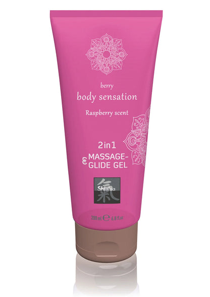 Bestel: Shiatsu 2 in 1 Massage & Glide Gel - bij Happytoys: de erotische sex webshop | liever Happy dan Easy ⭐⭐⭐⭐⭐ - Default Title - 90325 - RASPBERRY - 200