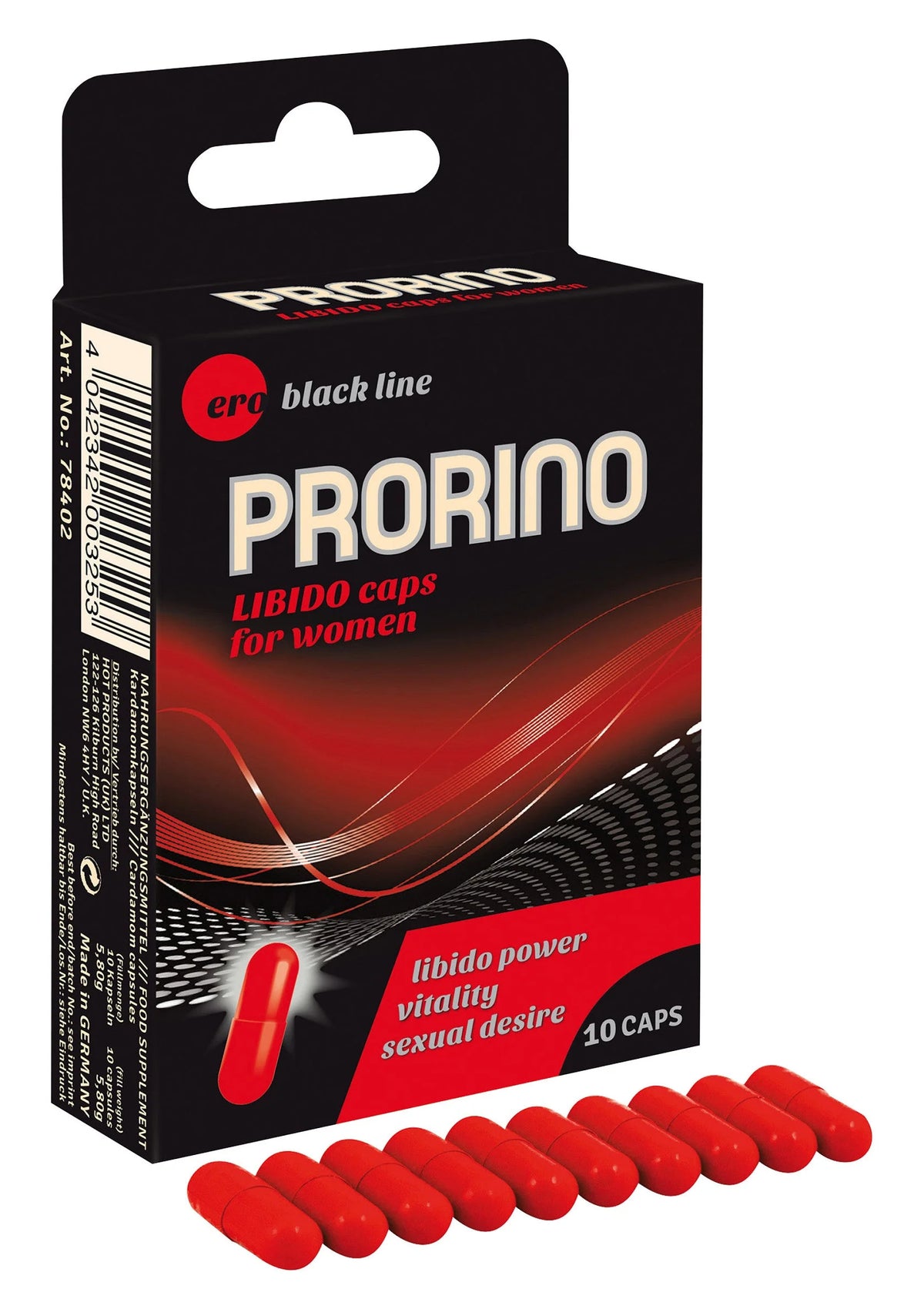 Bestel: Prorino Libido Caps For Women 10 pcs - bij Happytoys: de erotische sex webshop | liever Happy dan Easy ⭐⭐⭐⭐⭐ - Default Title - 90364 - NATUREL