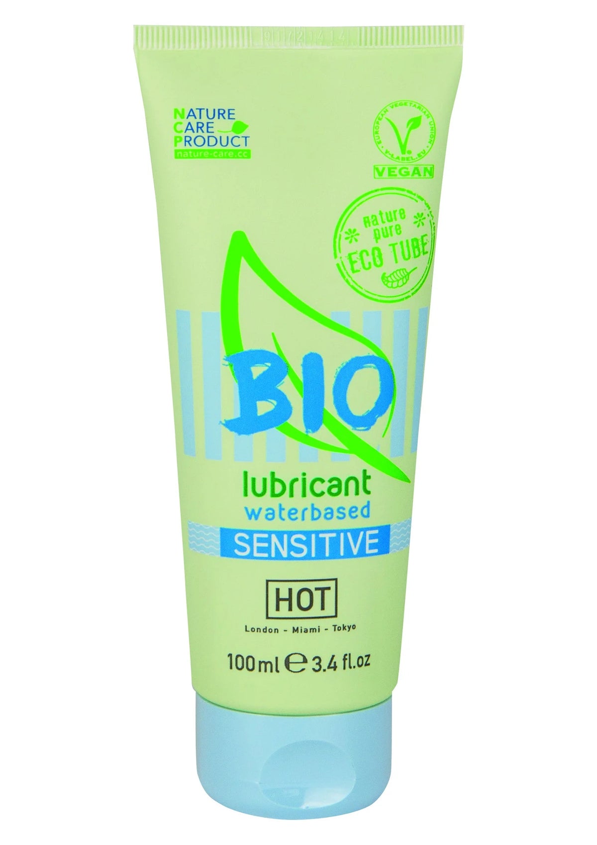 Watergebaseerde bio glijgel tube voor gevoelige huid, heet, 100 ml