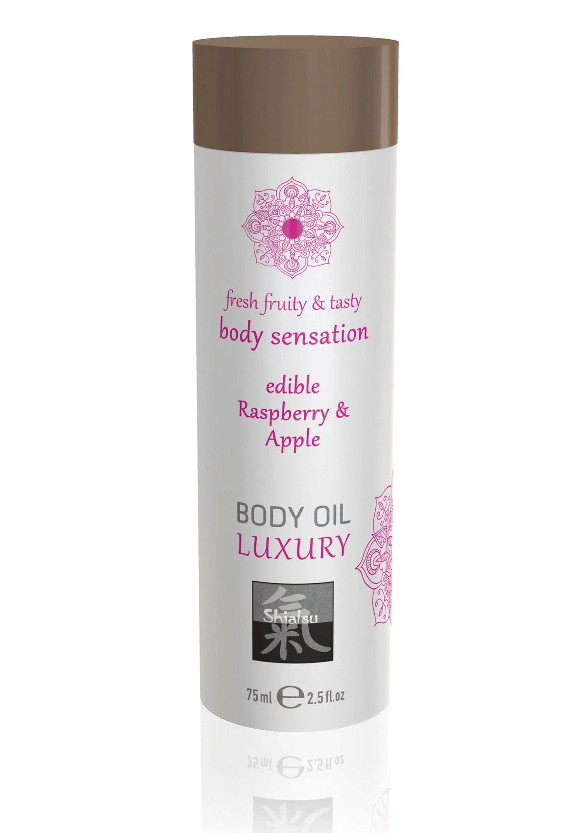 Bestel: Luxury Edible Body Oil 75 ml - bij Happytoys: de erotische sex webshop | liever Happy dan Easy ⭐⭐⭐⭐⭐