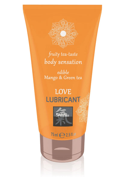Shiatsu liefdeglijmiddel tube, 75 ml, Mango & Green tea, oranje