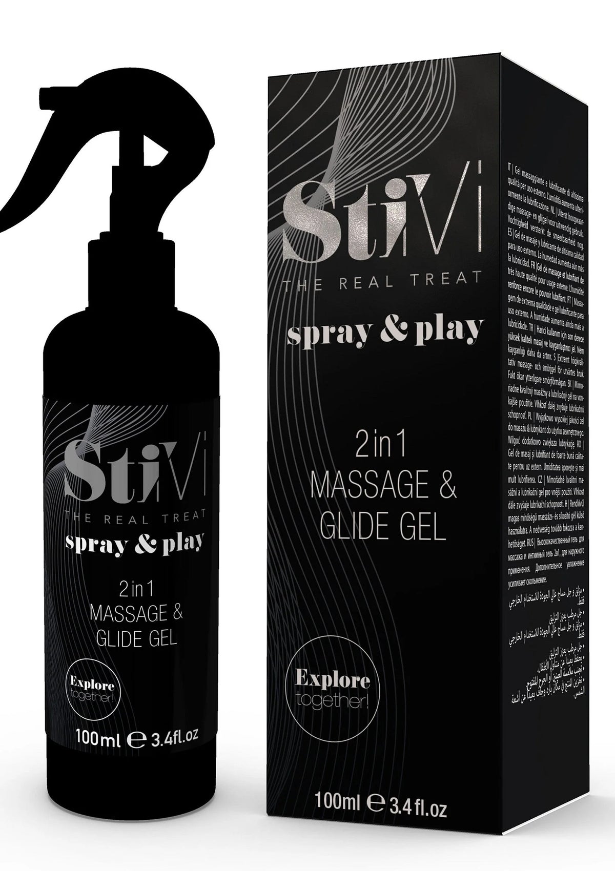 Bestel: StiVi Massage & Glide Gel 100m - bij Happytoys: de erotische sex webshop | liever Happy dan Easy ⭐⭐⭐⭐⭐ - Default Title - 90509 - NATUREL - 100