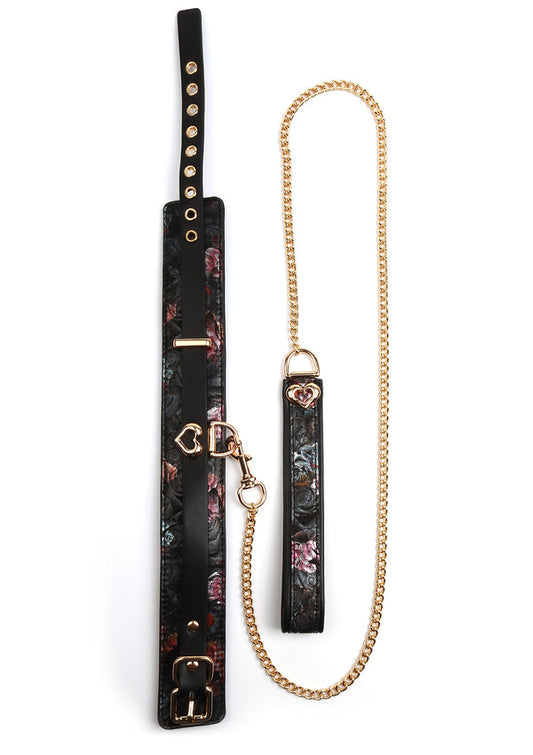 Floral Jacquard Collar & Leash by Geisha