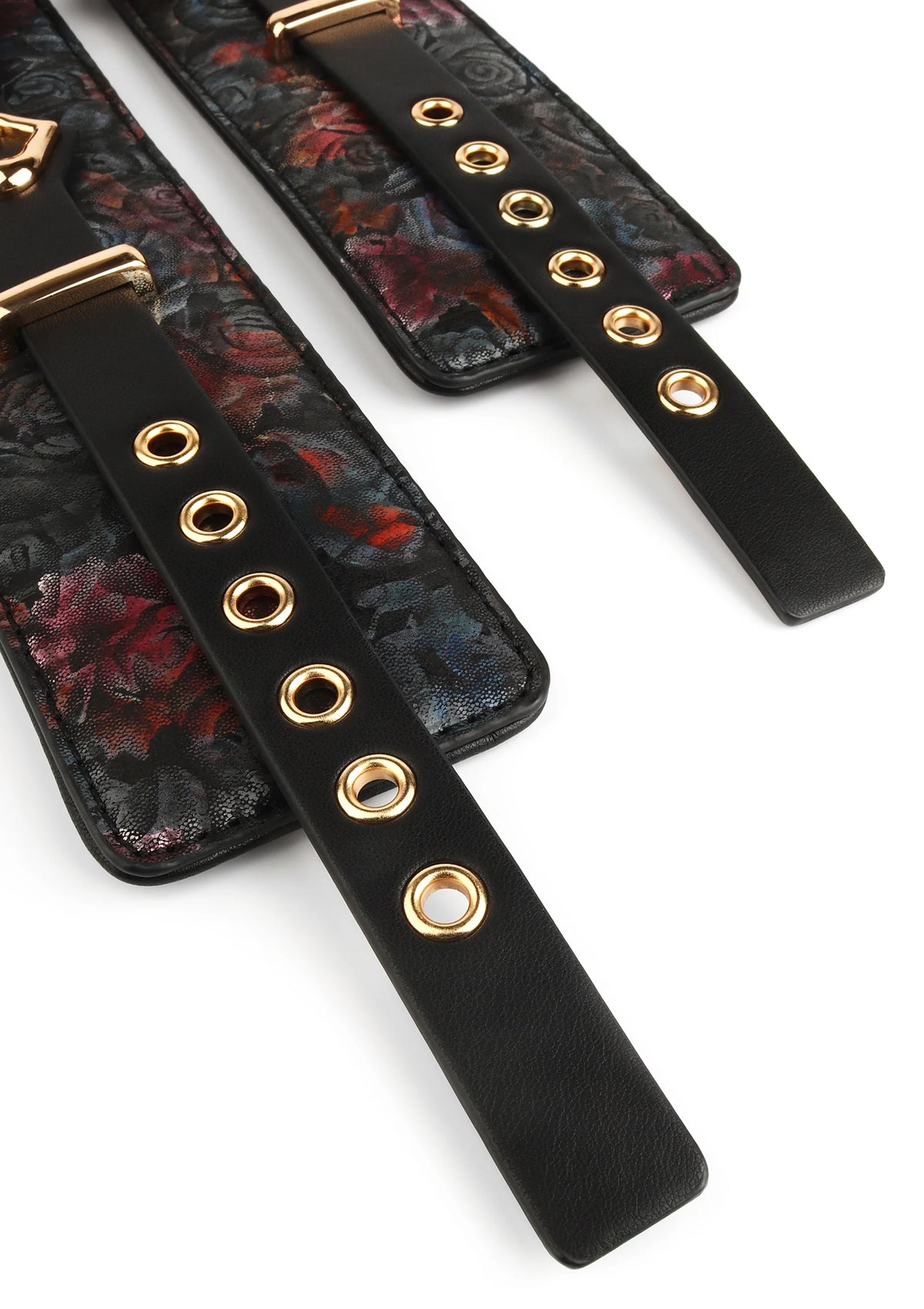 Beste vandaag nog: Floral Jacquard Wrist Cuffs by Geisha - bij Happytoys Sexshop: online sex shop for Feeling Happy & Easy 😊