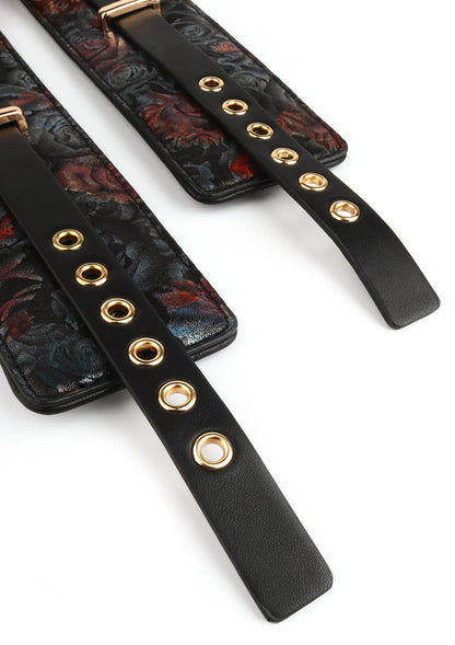 Floral Jacquard Ankle Cuffs by Geisha