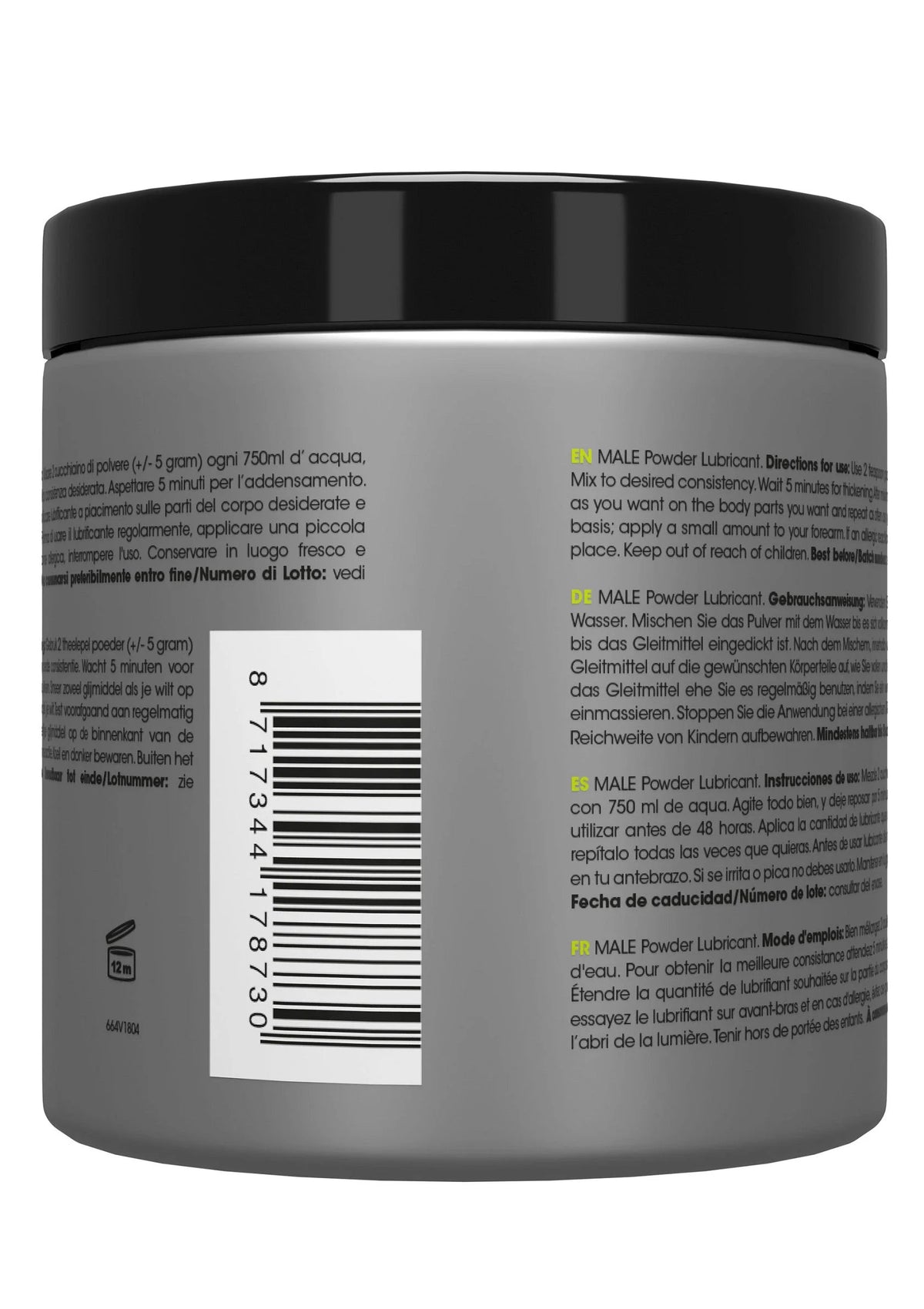 Bestel: Male Powder Lubricant 225 ml - bij Happytoys: de erotische sex webshop | liever Happy dan Easy ⭐⭐⭐⭐⭐