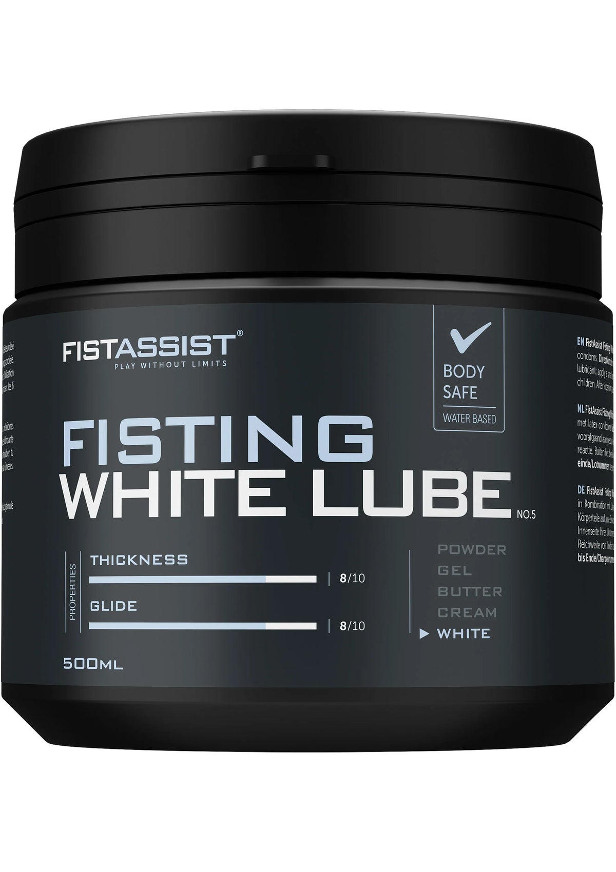 Beste vandaag nog: Fisting White Lube 500 ml by Cobeco Fist Assist - bij Happytoys Sexshop: online sex shop for Feeling Happy & Easy 😊 - Default Title - 92533 - NATUREL - 500