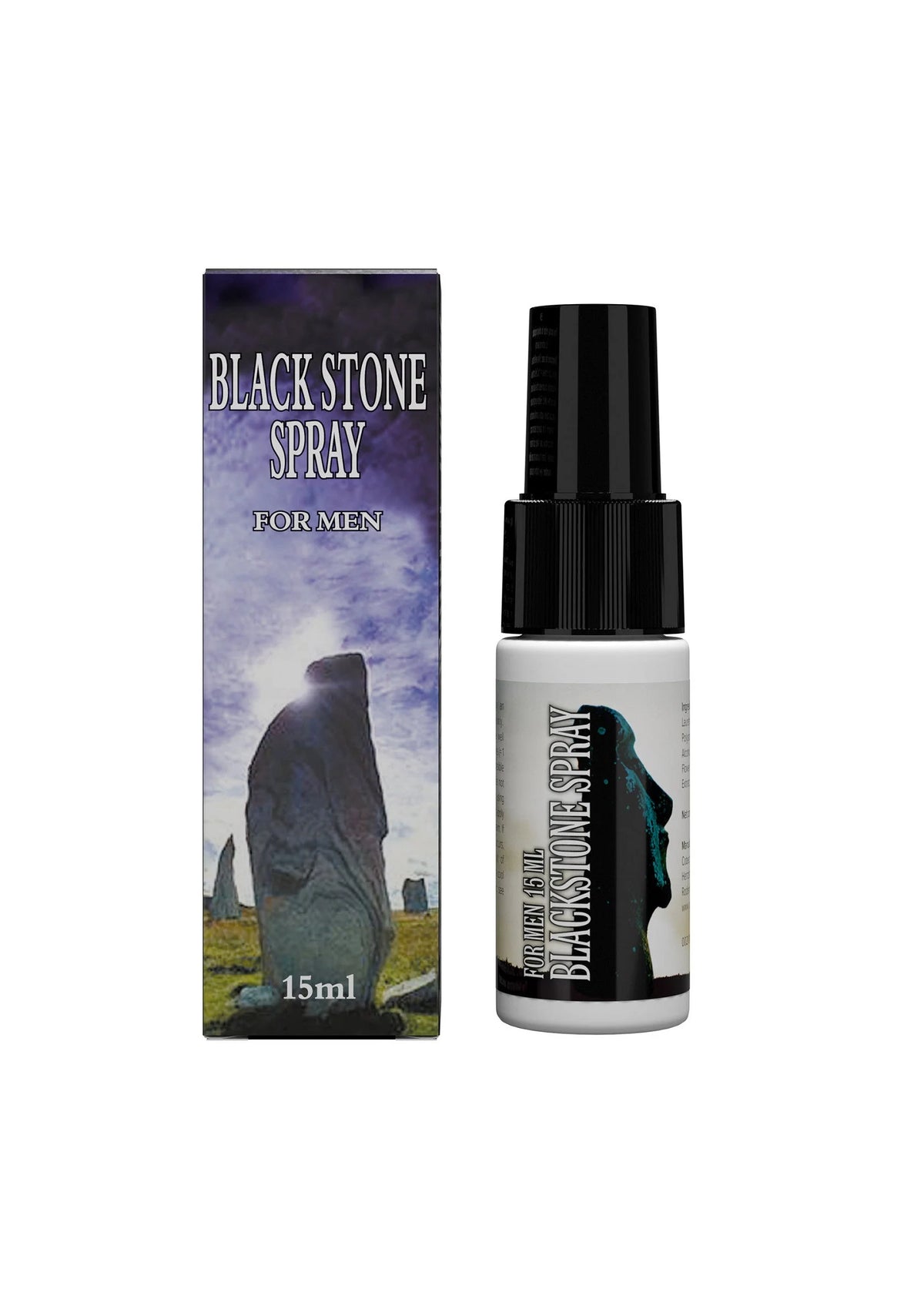 Bestel: Black Stone Delay Spray 15 ml - bij Happytoys: de erotische sex webshop | liever Happy dan Easy ⭐⭐⭐⭐⭐ - Default Title - 92555 - NATUREL - 15