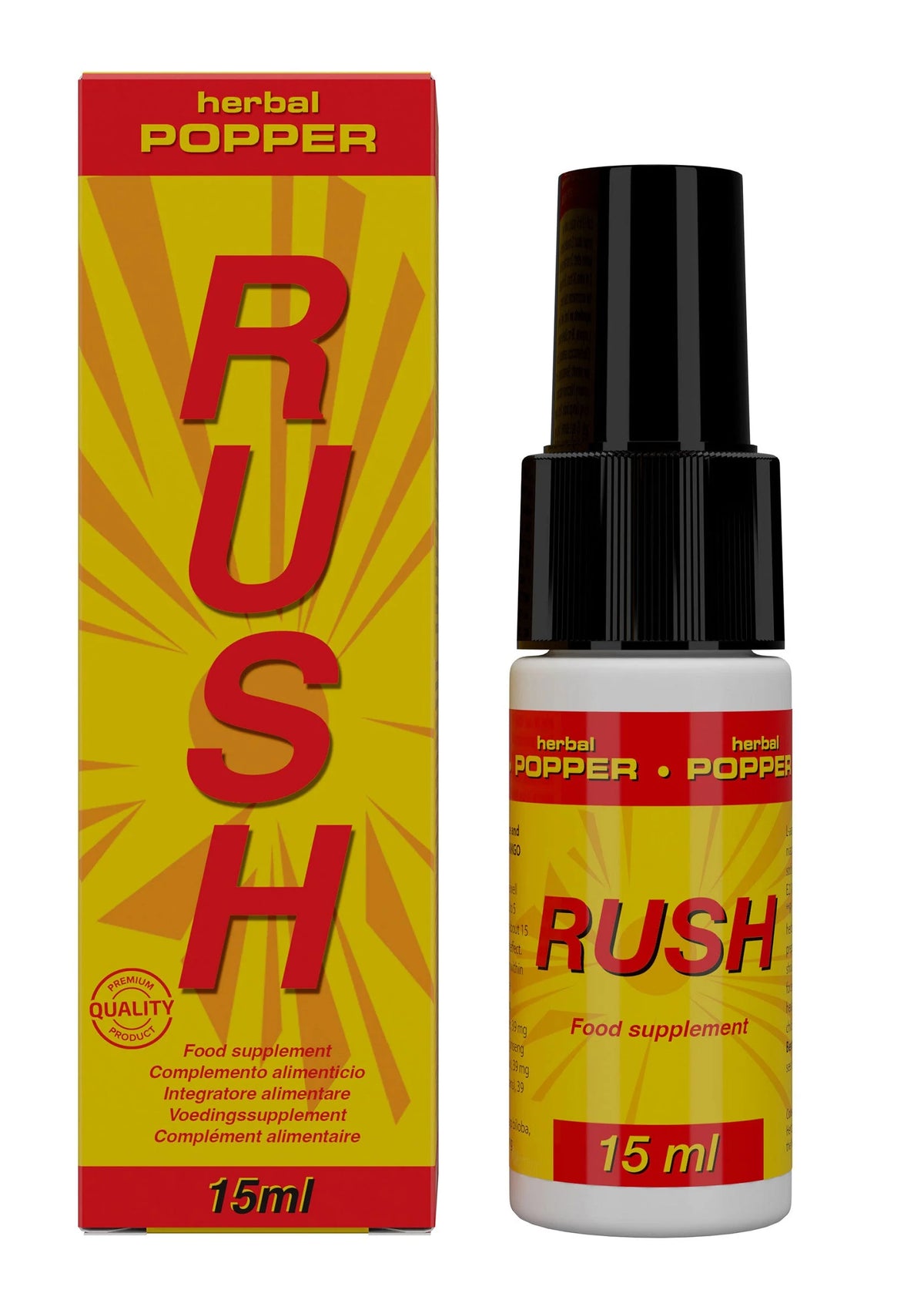 Bestel: Rush Herbal Popper 15 ml - bij Happytoys: de erotische sex webshop | liever Happy dan Easy ⭐⭐⭐⭐⭐ - Default Title - 92598 - NATUREL - 15