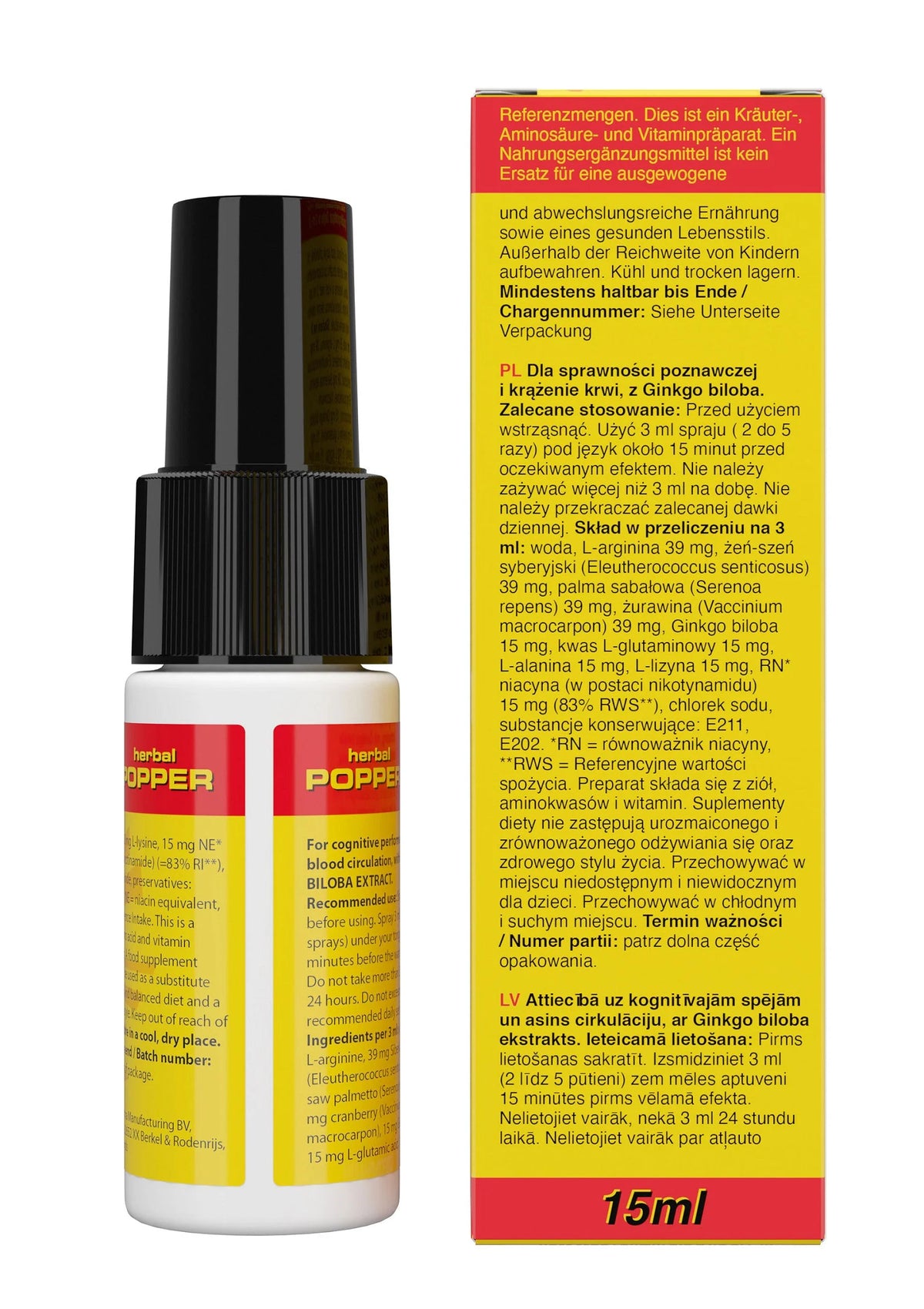 Bestel: Rush Herbal Popper 15 ml - bij Happytoys: de erotische sex webshop | liever Happy dan Easy ⭐⭐⭐⭐⭐