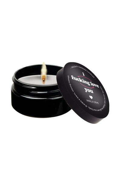 Bestel: Mini Massage Candle 56 gr - bij Happytoys: de erotische sex webshop | liever Happy dan Easy ⭐⭐⭐⭐⭐ - Default Title - 94036 - LOVE - 56