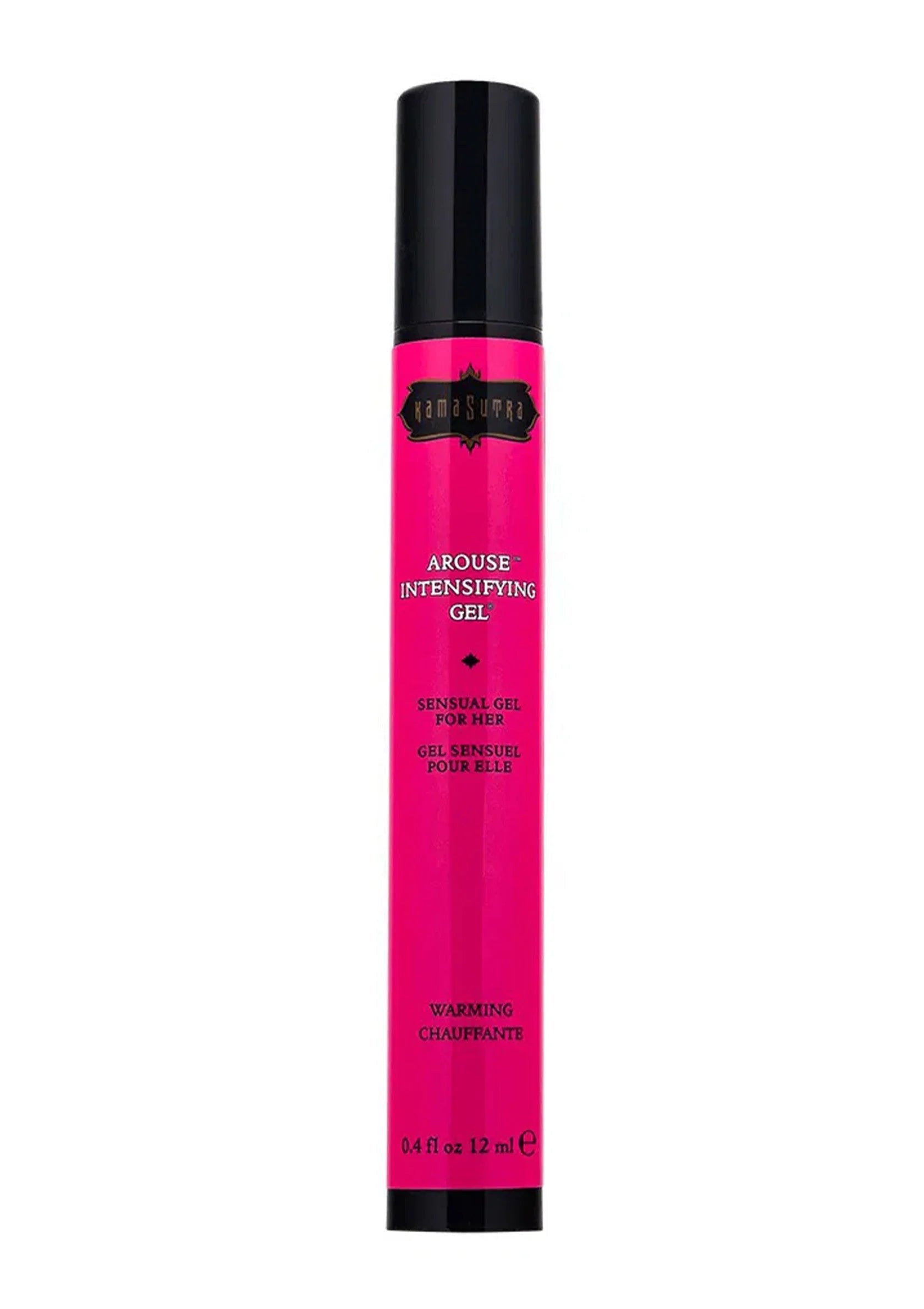Roze gelbuis met schroefdop en opdruk, 12 ml