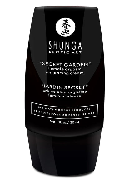 Zwarte Shunga Secret Garden crème/gel voor intimiteit, 30 ml, vooraanzicht