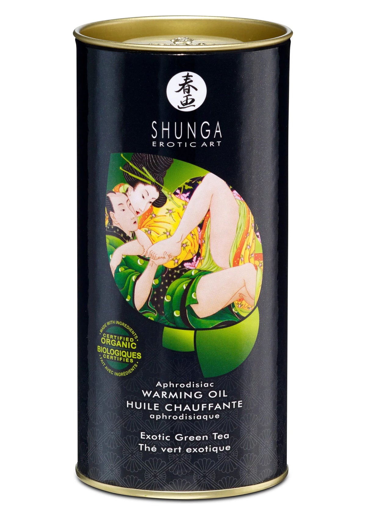 Beste vandaag nog: Warming Oil - Exotic Green Tea - 100 ml by Shunga - bij Happytoys Sexshop: Toys for Feeling Happy & Easy 😊