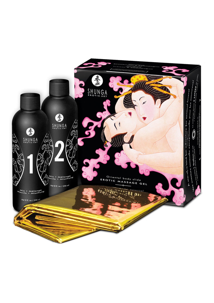 Beste vandaag nog: Body - 2 - Body Oriental Gel Set by Shunga - bij Happytoys Sexshop: online sex shop for Feeling Happy & Easy 😊 - Strawberry - 94516 - STRAWBERRY