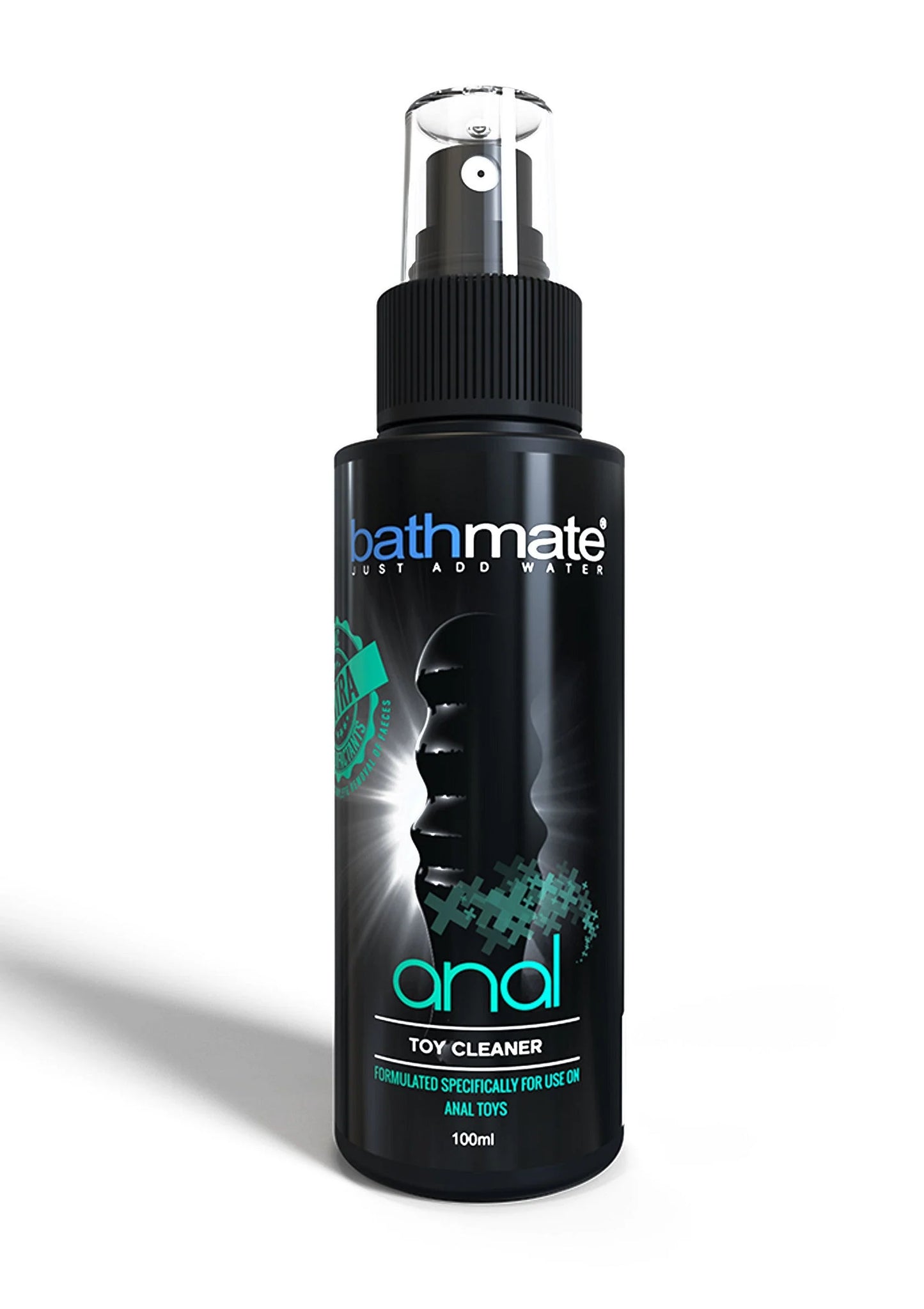 Bathmate anal toy-cleaner fles met zwarte pompverstuiver