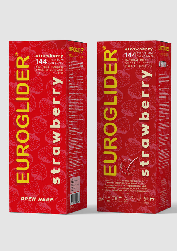 Euroglider Strawberry 144 pcs Condoms by Euroglider