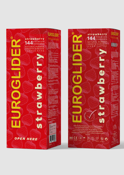 Euroglider Strawberry 144 pcs Condoms by Euroglider