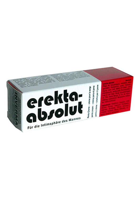 Bestel: Erekta Absolut Cream 18 ml by Inverma - bij Happytoys: de erotische sex webshop | liever Happy dan Easy ⭐⭐⭐⭐⭐ - Default Title - 96701 - NATUREL - 18