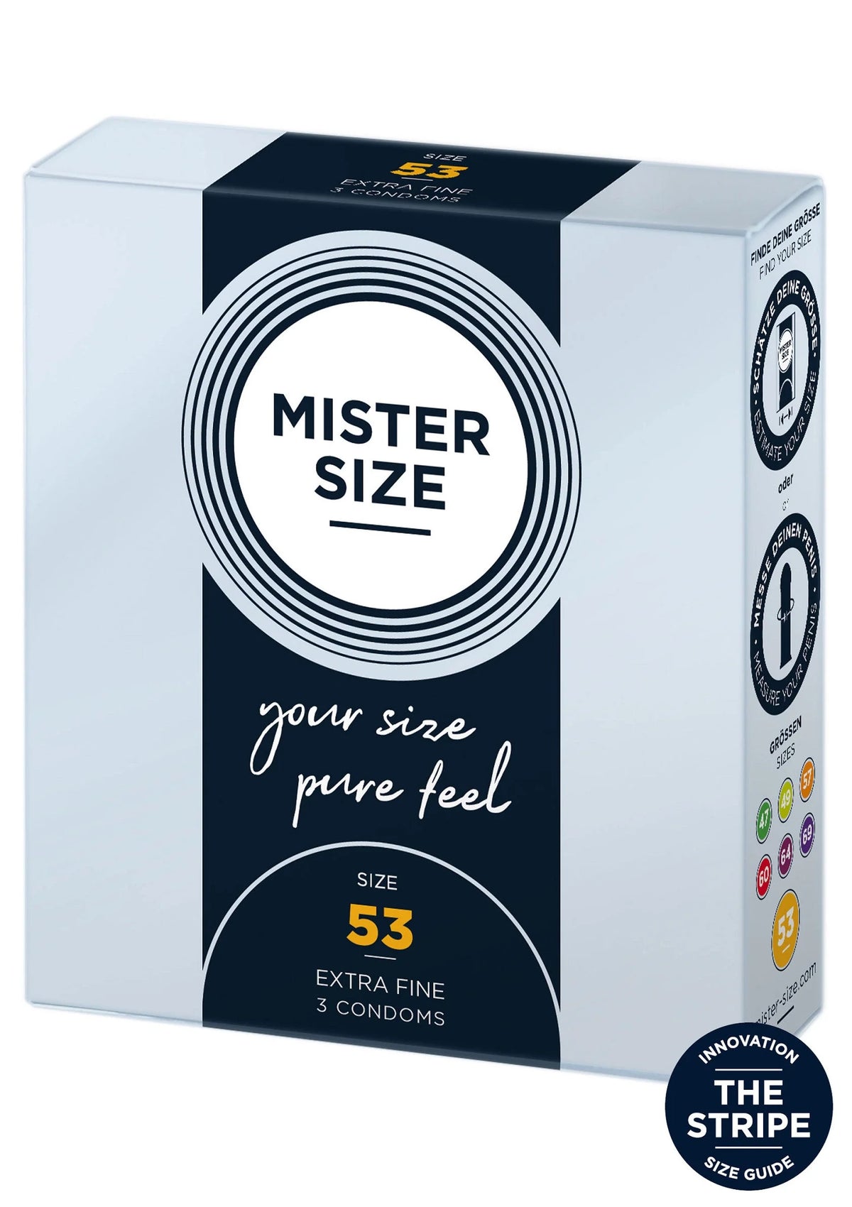 Bestel: 53mm Condoms 3pcs BY Mister Size - bij Happytoys.nl, happytoys.be, Happytoys.ae: erotische sex webshop | liever Happy dan Easy ⭐⭐⭐⭐⭐ - Default Title - 97112 - NATUREL