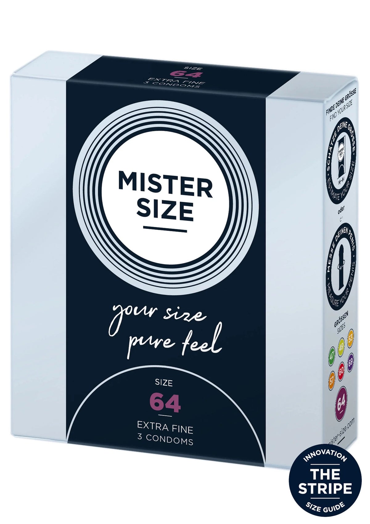 Bestel: MISTER SIZE 64mm Condoms 3pcs - bij Happytoys: de erotische sex webshop | liever Happy dan Easy ⭐⭐⭐⭐⭐ - Default Title - 97115 - NATUREL